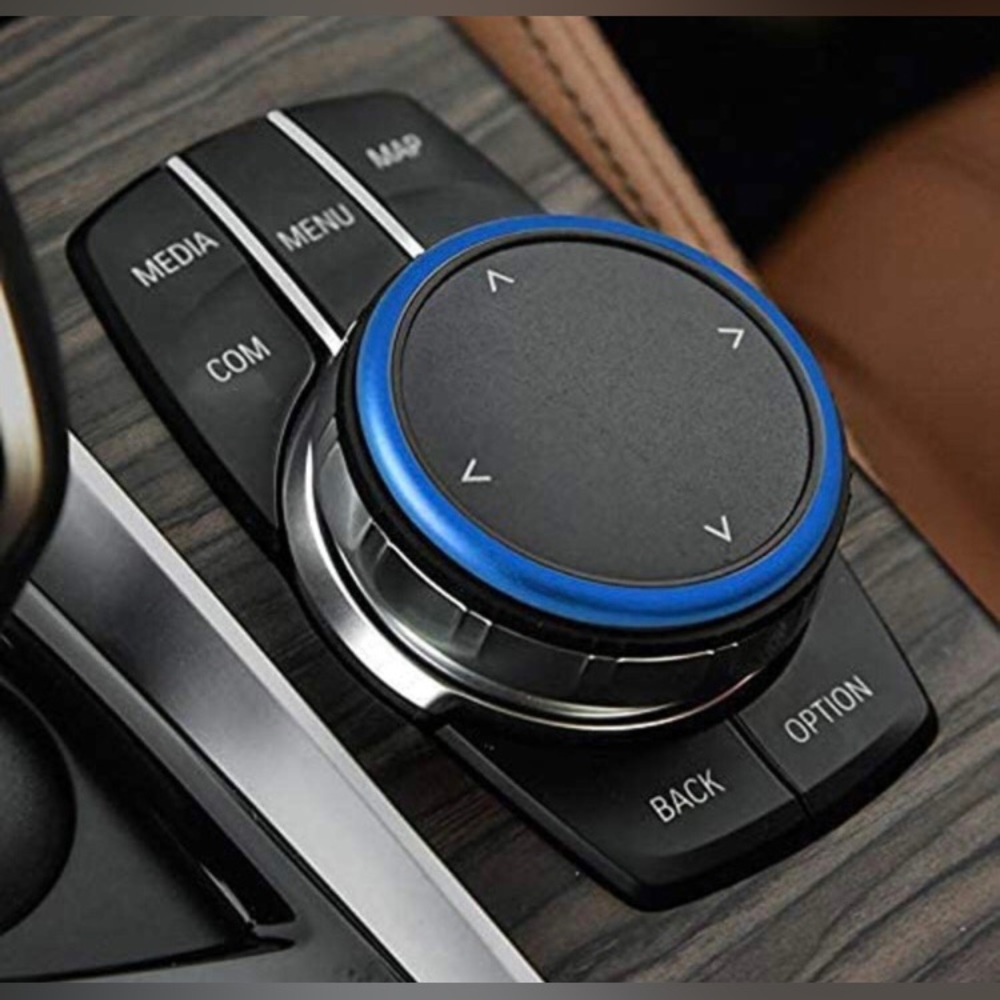 Aluminum Center Console Multimedia Controller Knob Ring Cover